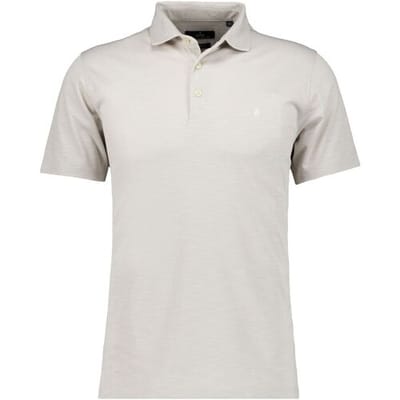 Ragman Polo Soft Knit Flame Design Easy Care Ecru / male