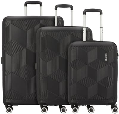 American Tourister Sunchaser 4 wielen Kofferset 3-delig - Harde bagage - TSA slot - black
