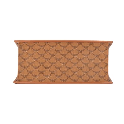 MCM All Over Print Design Leer en Canvas Tote Bag Boodschappentas Schouder Crossbody Handtas Medium Dames tote bags Bruin MWTESAC02CO001 Basic Set (Bag+Dust Bag) brown