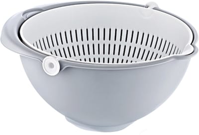 Keeeper mengkom en vergiet 2in1 Stella 21cm - nordic grey keuken speelgoed.