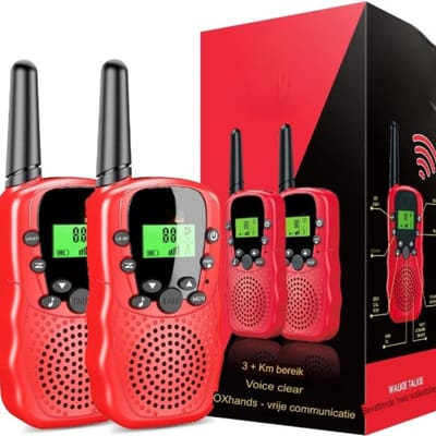 Velox Walkie Talkie Oplaadbaar - Walkie Talkie Kinderen - Walkie Talkie Met Oplader - Walkie Talkie Kinderen Oplaadbaar - Walkie Talkie Oplaadbaar Kinderen