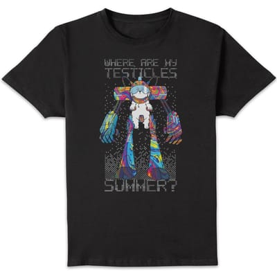 Rick and Morty Where Are My Testicles Summer T-shirt - Zwart - XL