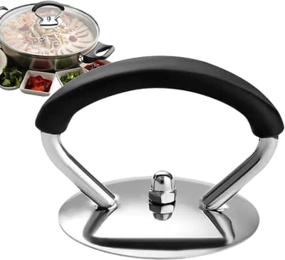 Dekselgreep - Pannengreep Vervanging - Veilig Koken - Hittebestendig Materiaal - 8x6 cm - Zwart