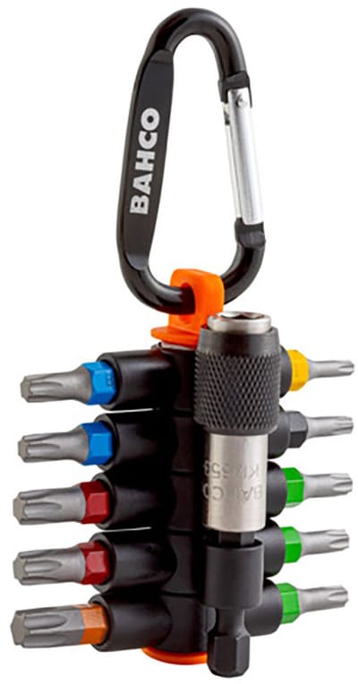 BAHCO STICKY BITS | GEKLEURDE TORXBITS MET MAGNETISCHE BITHOUDER - 59S/TCS11-1