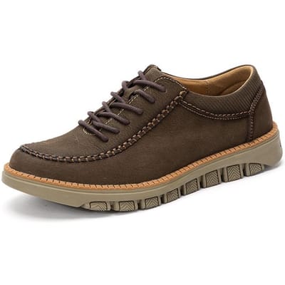 Lente- en Herfsttrends Echt Leer Mode Schoenen Heren Britse Zakelijke Leren Schoenen Retro Casual Schoenen Alles-Passende Herenschoenen 44 black