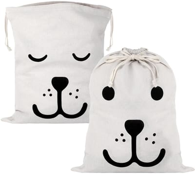 longziming -2x Waskledingzak voor Reizen – Grote Katoenen Wäschebeutel 68x48 cm met Trekkoord – Ideaal voor Vuile Kleding, Wasgoed en Opbergen Thuis of Onderweg
