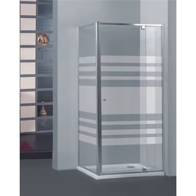 Allibert Vaste Wand Priva 80x190cm Horizontale Lijnen