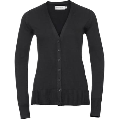 Russell Collection Dames/Dames Gebreid Vest (Zwart)