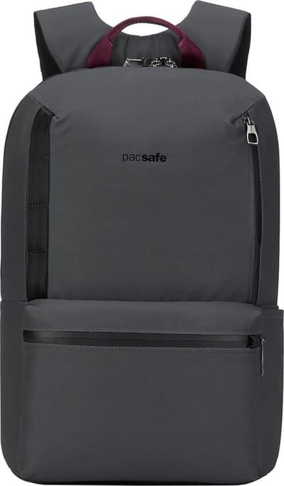 Pacsafe Metrosafe X Backpack - 20 L - Rugzak - RFID-blokkerend - Verstelbare Schouderbanden - Snijbestendige Rugtas - Schoudertas - Zwart
