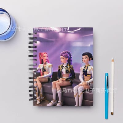 KPoP Demon Hunter A6 Spiraalnotitieboek Anime Cartoon Huntrix Perifere Tijdschriften Student school Kantoorbenodigdheden Verjaardag Mooi Cadeau