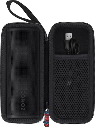 Vervangbare harde reiskoffer voor Bluetooth speaker, geschikt voor Sonos Roam en Roam SL, beschermend en duurzaam