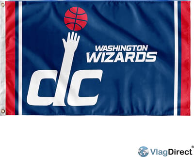 VlagDirect - Washington Wizards vlag - Washington Wizards basketbalteam vlag - 90 x 150 cm.