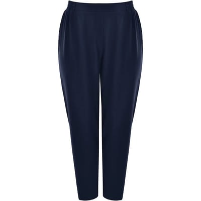 Dames fuselftaille broek van crêpe Mat Fashion