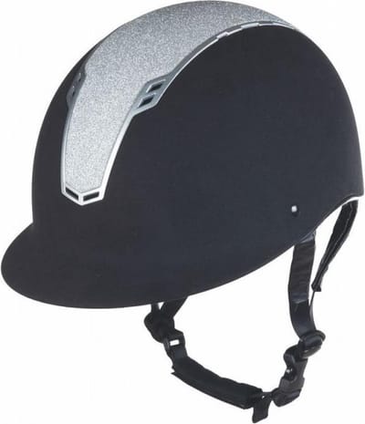 Cap veiligheidshelm Graz zwart / zilver maat M/L (57-59 cm)
