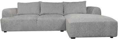 Tower Living Chaise Longue Bank Canterbury - Taupe Stof - Rechts - 293x170x87cm