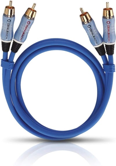 Stereo RCA Audiokabel - 1 Meter - Cinch Kabelset voor CD Speler en Versterker met OFC Koper