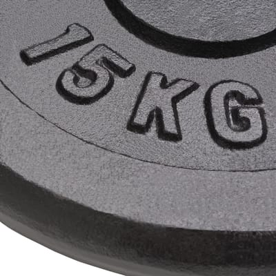 vidaXL - Halterschijven - 2 - st - 2x15 - kg - gietijzer