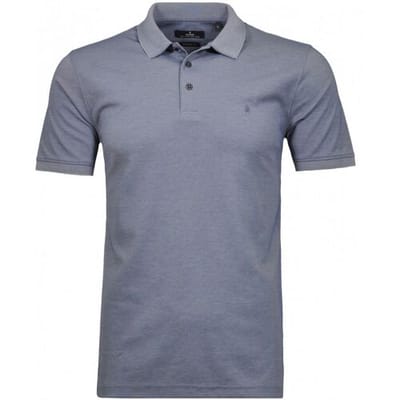 Ragman Uni Polo Light Cotton Mix Duivenblauw / male