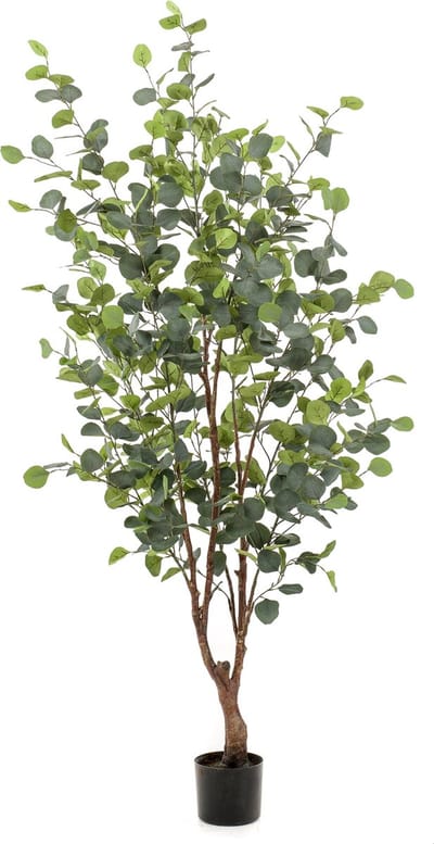 Emerald - Kunstboom Eucalyptus 140cm - Kunstplant voor binnen - Eucalyptus plant