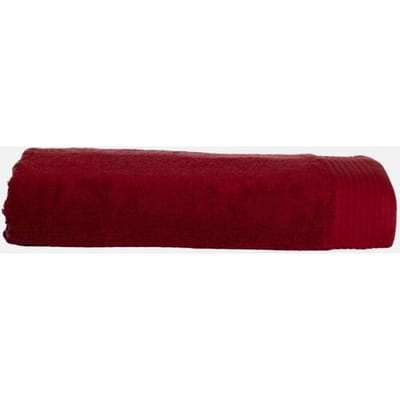The One Strandhanddoek Deluxe - 100x180 cm - Per Stuk - 550 g/m² - 100% Gekamd Katoen - Hotelkwaliteit - Burgundy