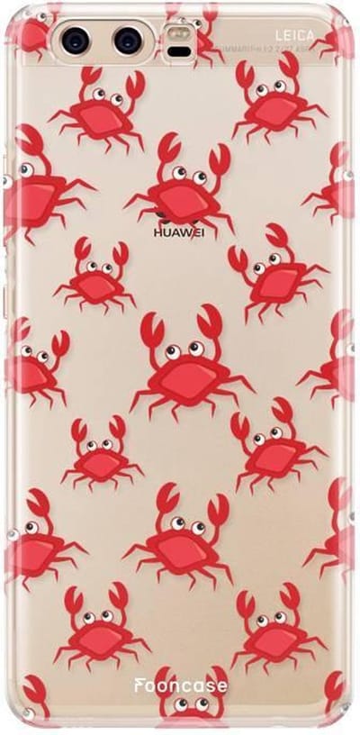 Fooncase Hoesje Geschikt voor Huawei P10 - Shockproof Case - Back Cover / Soft Case - Crabs / Krabbetjes / Krabben