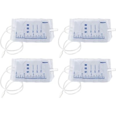 25 sacs de drainage urinaire en latex naturel avec suppression des odeurs, étanches, jetables, pour personnes âgées, 1000 ml white