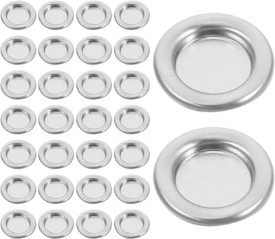 30-delige Aluminium Legering Rookkommen, Compacte Metalen Platen voor Wierook Cones en Sticks, Draagbare Rookbrander met Elegante Ontwerp voor Thuis en Reizen, Perfect voor Ontspanning en Aromatherapie