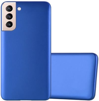 Cadorabo Hoesje geschikt voor Samsung Galaxy S21 PLUS in METAAL BLAUW - Beschermhoes gemaakt van flexibel TPU silicone Case Cover