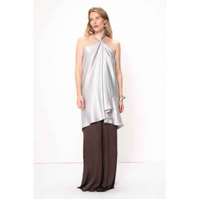 VIVEH Veya Skirt Icy Blue Maat: 34/36 | Midi Rokken Outlet | Dames | Zilver