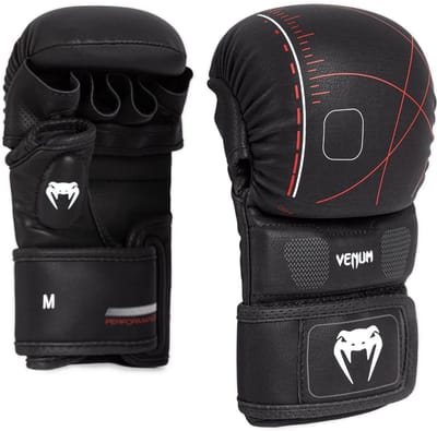 Venum Tactical XT Sparring Handschoenen Zwart Vuurrood - L / XL