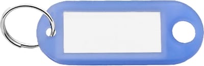 Sleutellabels Transparant Blauw - 100 stuks