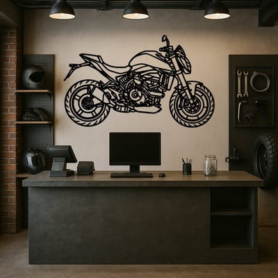 Ducati Monster 937 Wanddecoratie Hout – Lasergesneden Motor Kunst – Stijlvolle Muurdecoratie voor Mancave & Garage – Origineel Cadeau voor Motorliefhebber – Industrieel Design – 55 cm – Handgemaakt
