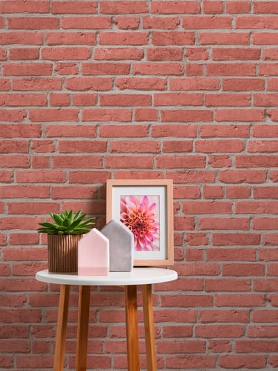 BAKSTEEN BEHANG | Industrieel - rood beige - A.S. Création Elements