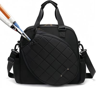Tennistas – Waterdicht & Multifunctioneel (Volwassen formaat) – Racketas – Waterdichte schoudertas – Verstelbare draagband – Met handvat – Unisex – Geschikt voor badmintonrackets – Ideaal voor outdoor fitness & reizen – 36 x 34 x 16 cm
