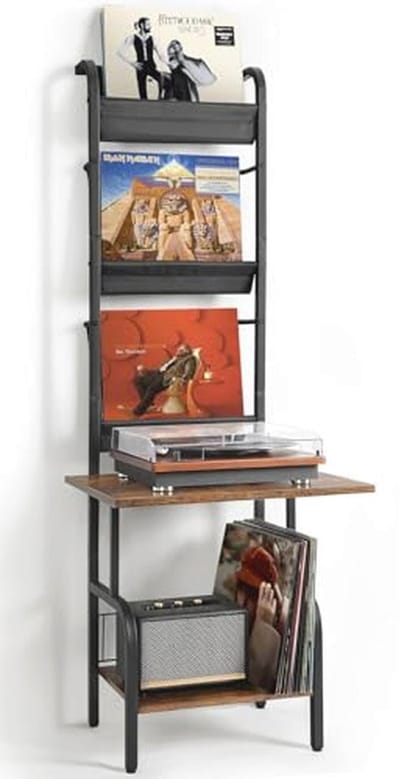 Vinylplatenopslag voor Platenspelers - Design Vinyldisplayhouder tot 200 Albums