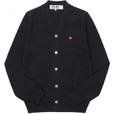 Comme Des Garcons P1n080 1 Play Kleine Rode Hart Waffen Heren Vest P1N080 1 (S) gray