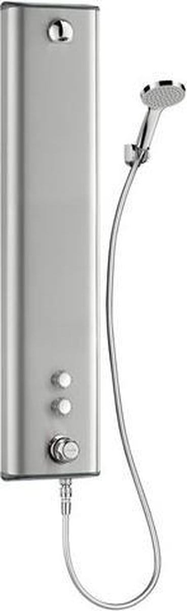 SECURITHERM therm. dchepaneel RVS bovenaansl. handdouche+kop