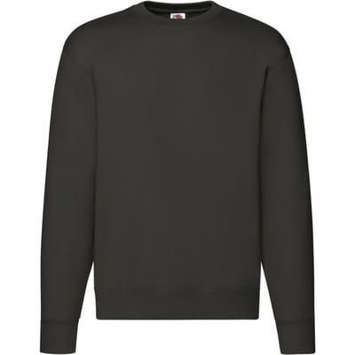 Fruit of the Loom Heren Premium Ingelegd Sweatshirt (Houtskool)