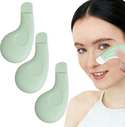 SnelShoppen - 3-delige Blackhead Verwijder Tool Set - Silikon Blackhead Remover en Diepe Reinigingsspatel voor Gezicht en Neus - Compact Huidreiniging