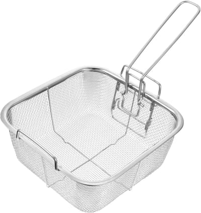 Frituurmand Rvs - Frites Houder - Gebakken Voedsel Serveren - Vaatwasserbestendig - 327 x 20 x 11 cm - Zilver