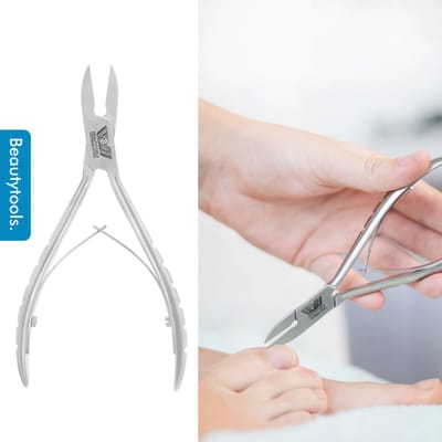 BeautyTools Nagelknipper Basic-Cut -  Nageltang voor Teennagels, Handnagels en Nagelhoeken - Pedicure / Manicure tang - Recht Snijvlak 16 mm - INOX (NN-2595)
