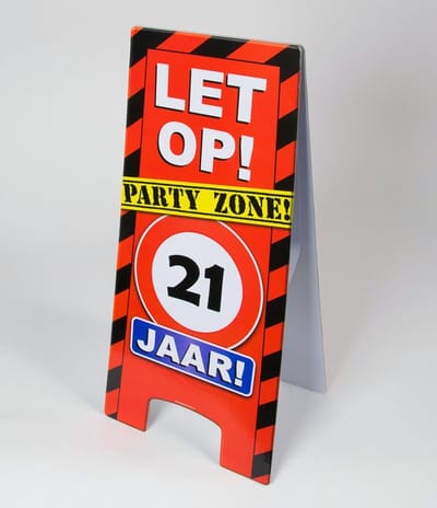 Paperdreams - Warning sign - 21 Jaar
