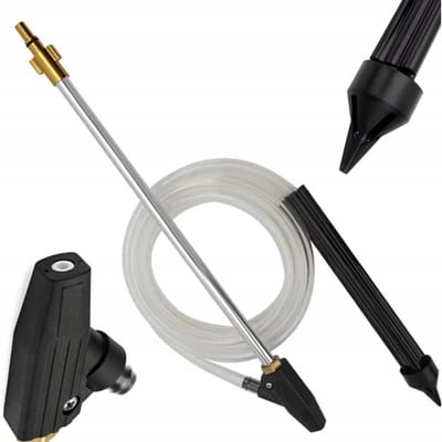 Rosfix Zandstraalset Injektor - Messing Aansl. Ker. Spuitmond - 3m Slang 460mm Hogedruklans - Geschikt voor Bosch, Black&Decker