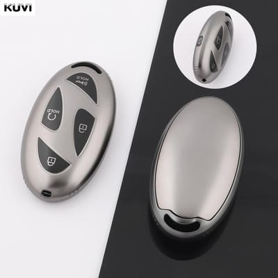 5 7 Knoppen Nieuwe Grijze TPU Auto Slimme Sleutelhoes Cover Voor Hyundai Kona Ev Grandeur Gn7 Ioniq 6 Sleutelhanger Beschermhoes Fob gray