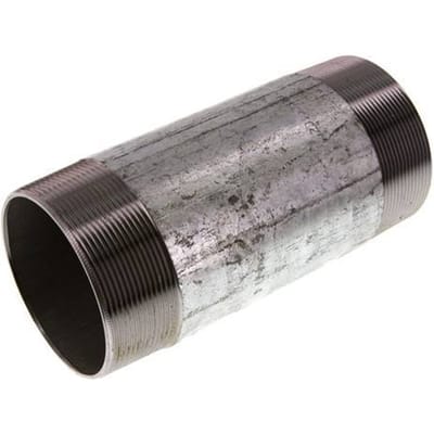 R 3'' Verzinkt Stalen Dubbele Pijpnippel 50 Bar DIN 2982 - 180mm - FL2S-M-EZ-300R-180L
