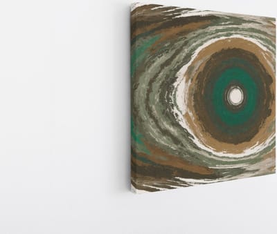 Saammp Canvas Schilderij - Abstract - Cirkels - Vormen - 20x20 - Foto op canvas - Wanddecoratie - muurdecoratie Woonkamer - Slaapkamer decoratie - Canvas Print