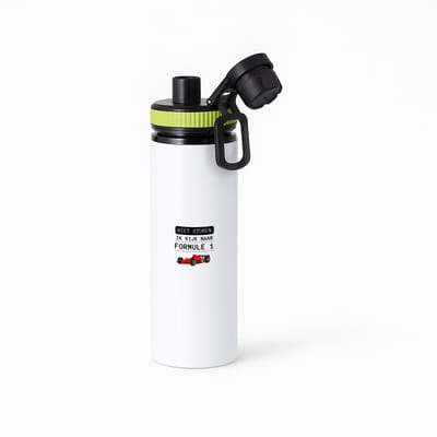 Hacebo® - niet storen ik kijk naar formule 1 waterfles met draaidop groen - Formule 1 - mensen die houden van f1 - quotes - verjaardagscadeau - verjaardag - cadeau - kado - geschenk - gift - water fles - 850ML