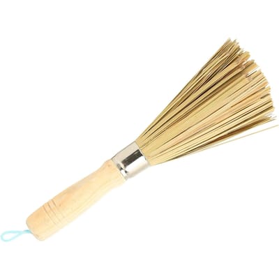 Bamboe Potborstel Natuurlijk Bamboe Schoon Schoonmaken Klopper Materiaal Milieubescherming Keuken Panborstel voor Potten Kommen beige