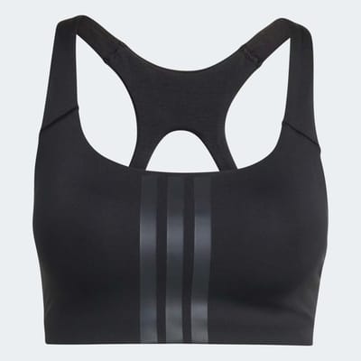 Adidas Optime Workout 3 Stripes Sportbeha Met Medium Impact Zwart S Vrouw