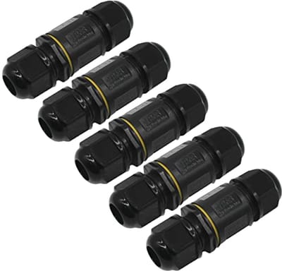 Waterdichte Kabelverbinder en Verbindingselementen voor Buiten - 2-Weg Junction Box IP68 (5 Stuks)